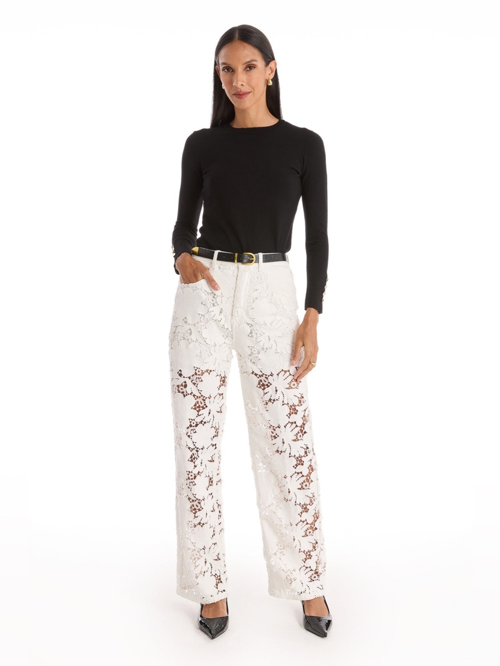 The Noli Shop Celeste High Rise Jeans - White Size 27